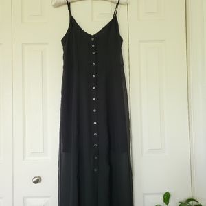 Black maxi corset back